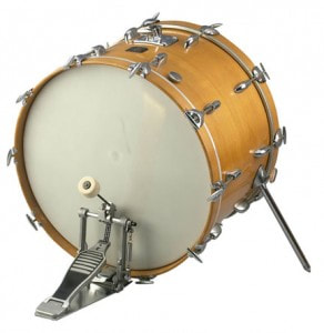 Picture of Bass Drum With Pedal Attached